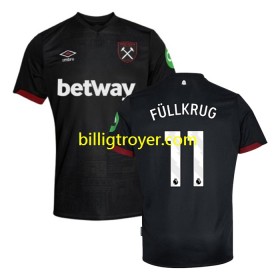 Billige Fotballdrakter West Ham United FULLKRUG 11 Bortedraktsett 2024/25 Kortermet